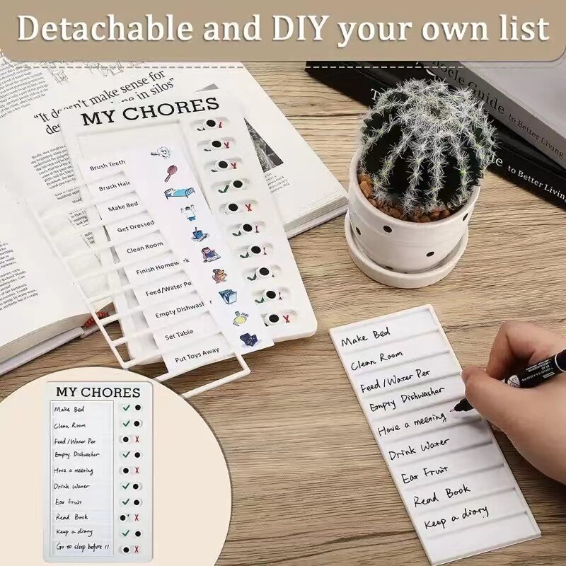 Daily Task Planning Board Detachable Memo and Checklist Board  Manage Kids' Good Habits with this Daily Task Planning Whiteboard