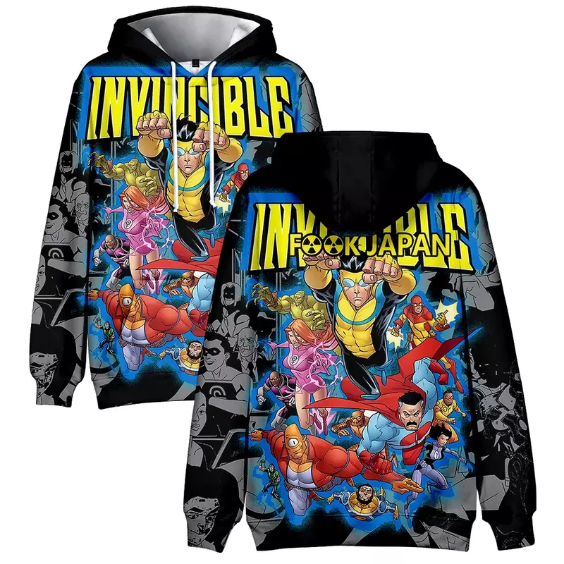 Invincible Season 2 3D Print Oversized Women/Men Hoodie Sweatshirt Streetwear Hip Hop Pullover Hooded Jacket Cosplay Costume