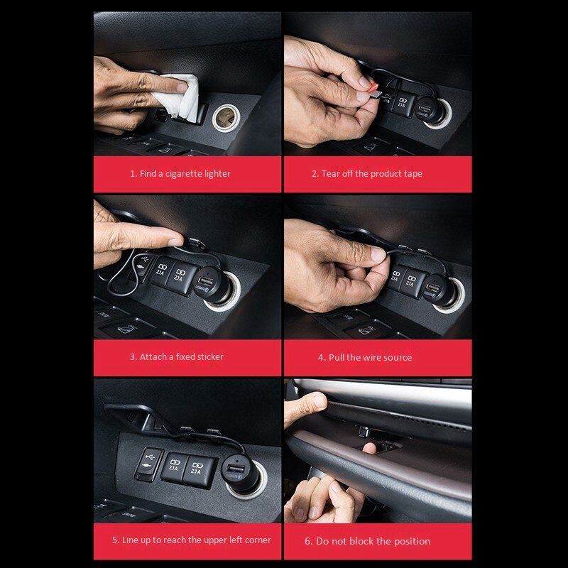 Cargador inalámbrico QI para coche, placa de carga de teléfono para Toyota Highlander 2015-2019