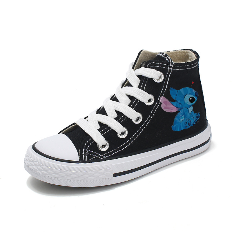 Lilo Stitch dsn zapatos de lona para niños y niñas, zapatillas deportivas informales con dibujos animados, Tenis estampados