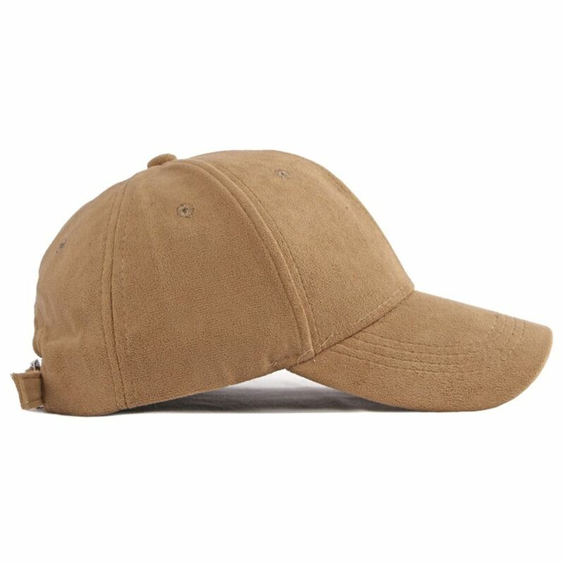 Fashion Suede Baseball Caps For Men Women Autumn Winter Solid Retro Snapback Hip Hop Hat Unisex Street Adjustable Sun Visor Caps