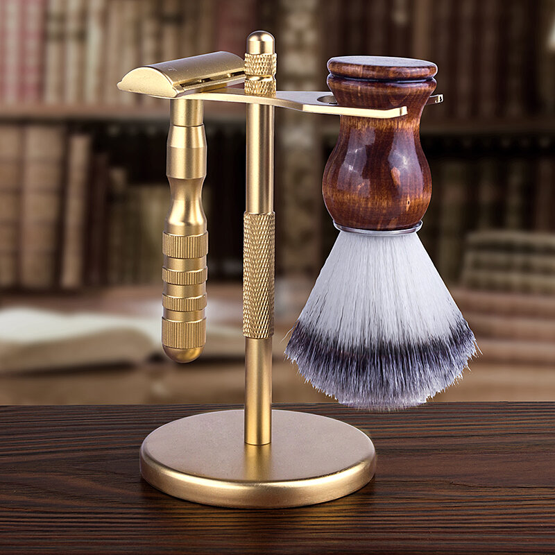 Soporte de almacenamiento de maquinilla de afeitar de alta calidad para hombres, soporte de cepillo de afeitadora Manual, soporte de cuchillo de aleación de Zinc antiguo