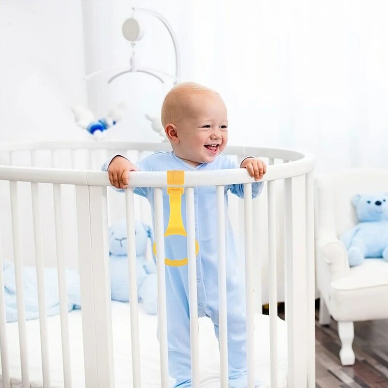 4 Pcs Standing Pull Ring Assist Rings Learning Crib Hanging Toddler Beds Portable for Walking Tools Nursery