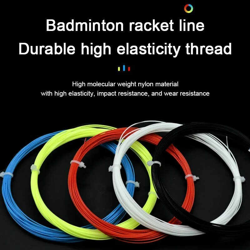 Raquette de badminton 76 cordes, ligne plume, haute élasticité, durable, salle de jeu, équipe avec ligne