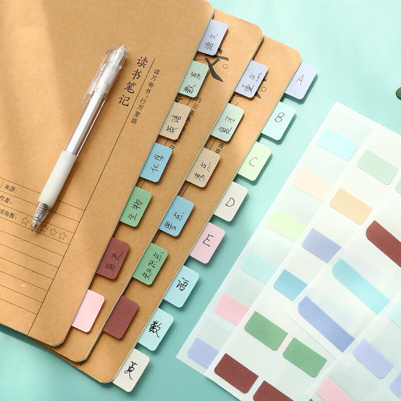 30/60/120/240Pcs Multicolor Sticky scrivibile trasparente riposizionabile Index Markers adesivi note di lettura cancelleria creativa