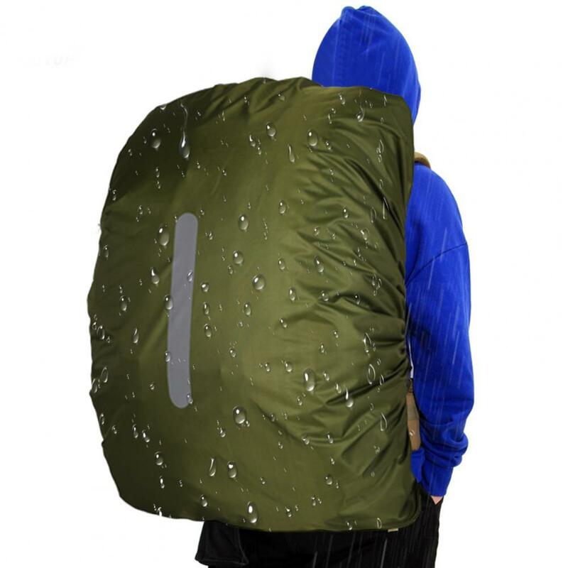 Rainproof Backpack Cover Reflective Strip Backpack Rain Cover with Multifunctional Storage Bag for School Camping Waterproof