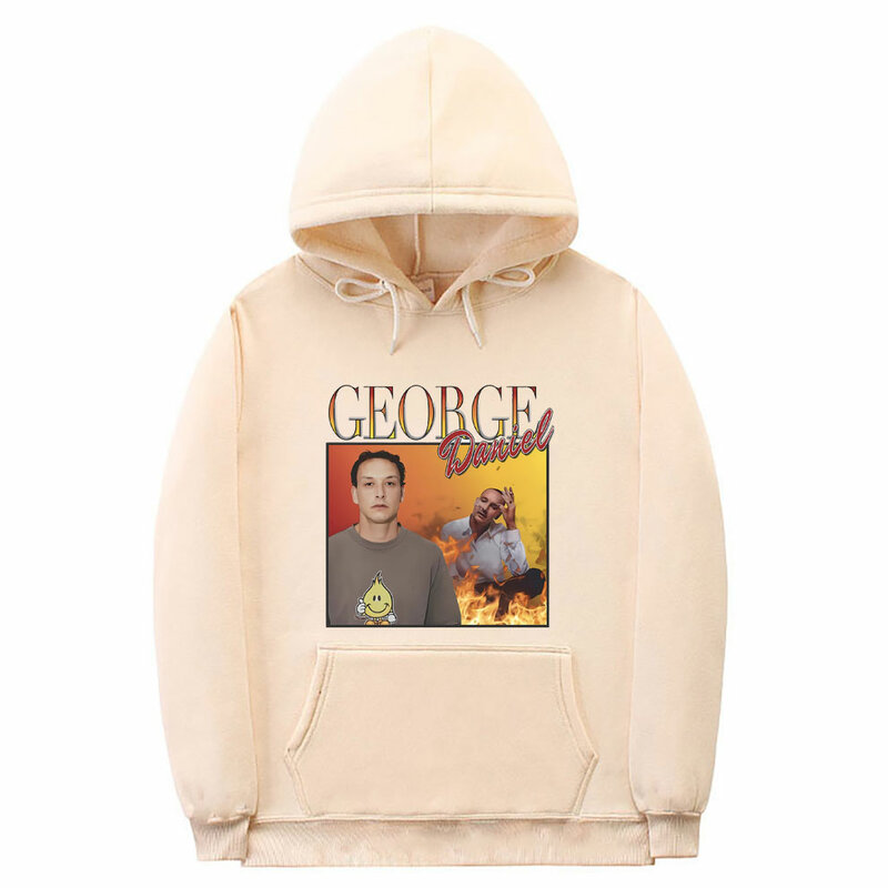 วงดนตรีร็อค1975 George Daniel เสื้อฮู้ดทางเลือกของเสื้อฮู้ดชายหญิงเสื้อสเวตเตอร์โอเวอร์ไซส์วินเทจ