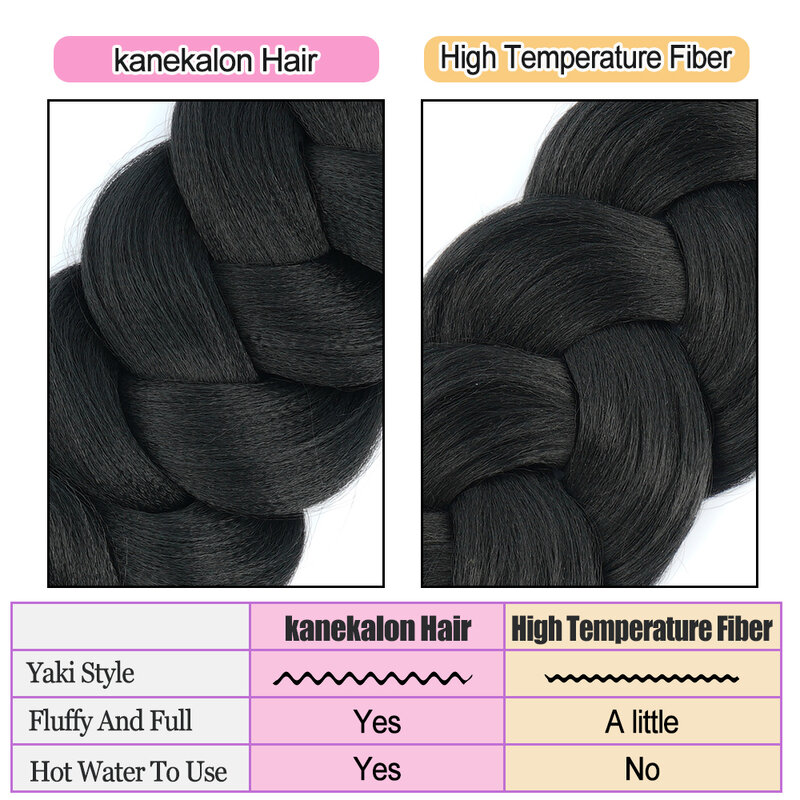 Ragazze Xpression Crochet Hair Kanekalon intrecciare i capelli Jumbo trecce estensioni dei capelli per le donne fasci di capelli sintetici Pre allungati