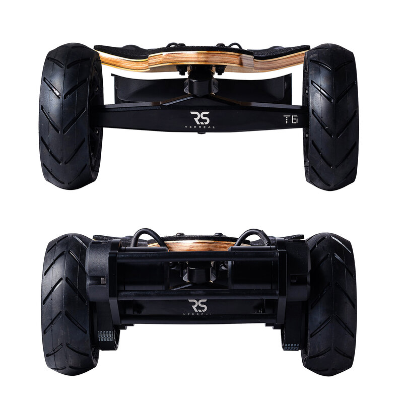 Verreal RS Pro 150 skateboard elektrik, skateboard Off Road semua medan dengan rentang roda pneumatik 50km kecepatan terbaik 50kmh