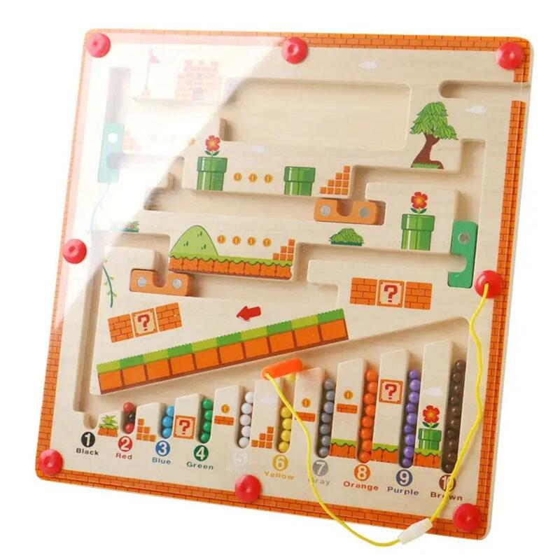 Labyrinthe en bois en forme de dinosaure pour bébé et enfant, jouet Montessori, puzzle, tableau d'activité, apprentissage, comptage
