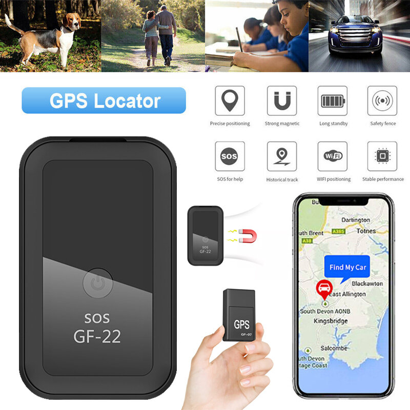 GPSトラッカー,正確なミニポジショニングGF-22デバイス,車のGPSロケーター,音声制御,紛失防止デバイス,2023