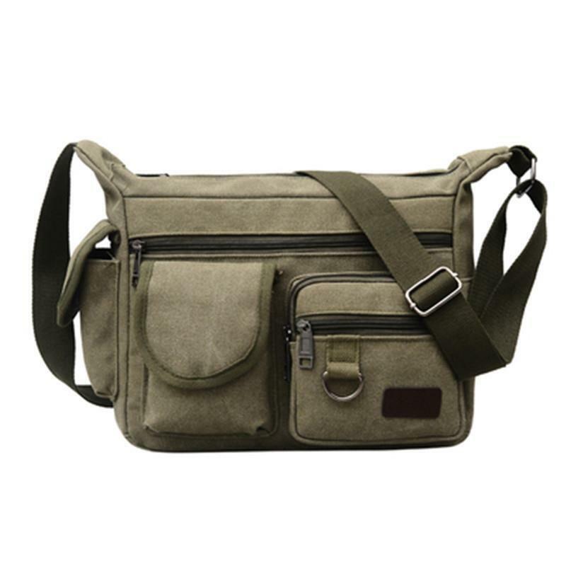 Large Capacity Shoulder Bag Fashionable Men's Bag Diagonal Cross Casual Backpack Multi Zipper Versatile Outdoor Shoulder Bag