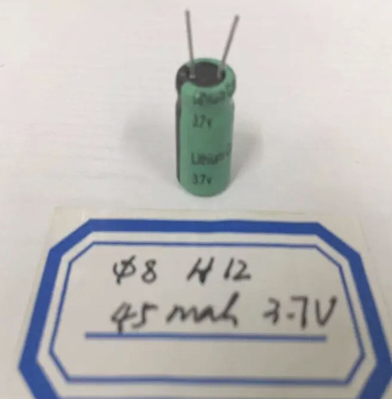 Bateria de lítio cilíndrica pequena do gravador 8511 3.7v 45ma do fone de ouvido de bluetooth