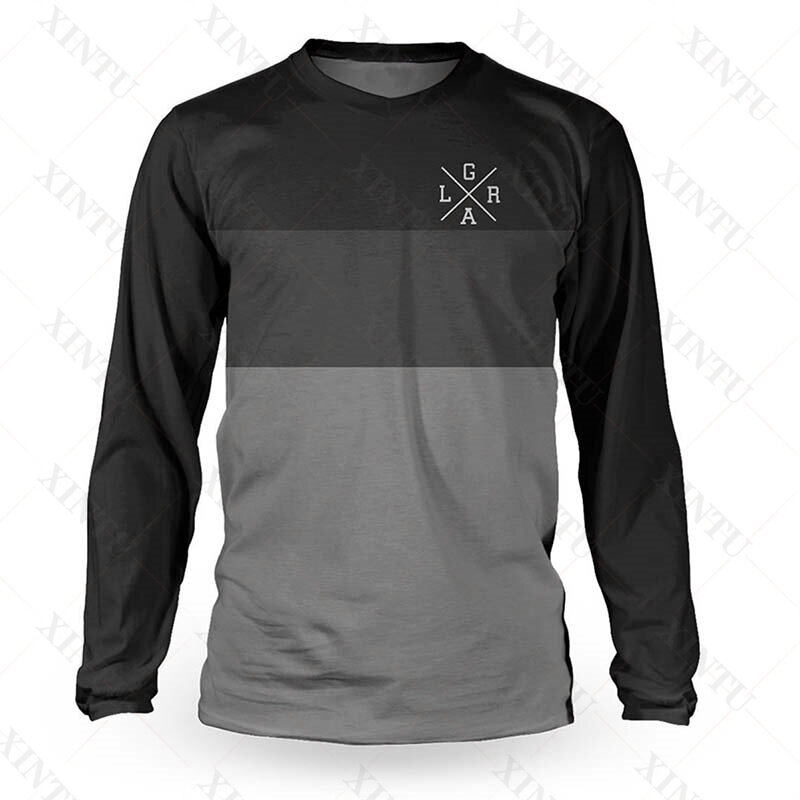 Camisola solta de manga comprida masculina DH Motocross, ATV, camisa respirável para ciclismo BMX, MTB, Endurance Sportswear, 2022