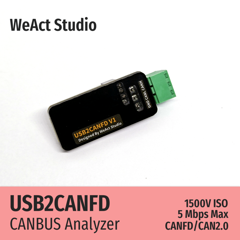 وحدة WeAct-USB إلى CAN ، محلل CANBUS ، Debugger ، Candata ، Cangaroo ، USB إلى CANFD