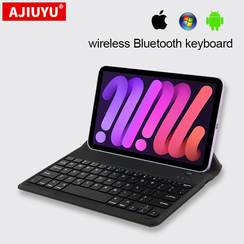 Универсальная перезаряжаемая Беспроводная Bluetooth-клавиатура для планшета iPad Mini6 2021 8,3 дюйма mini 5 4 3 2 7,9 дюйма Pro 11 12,9 Air 4 5 3
