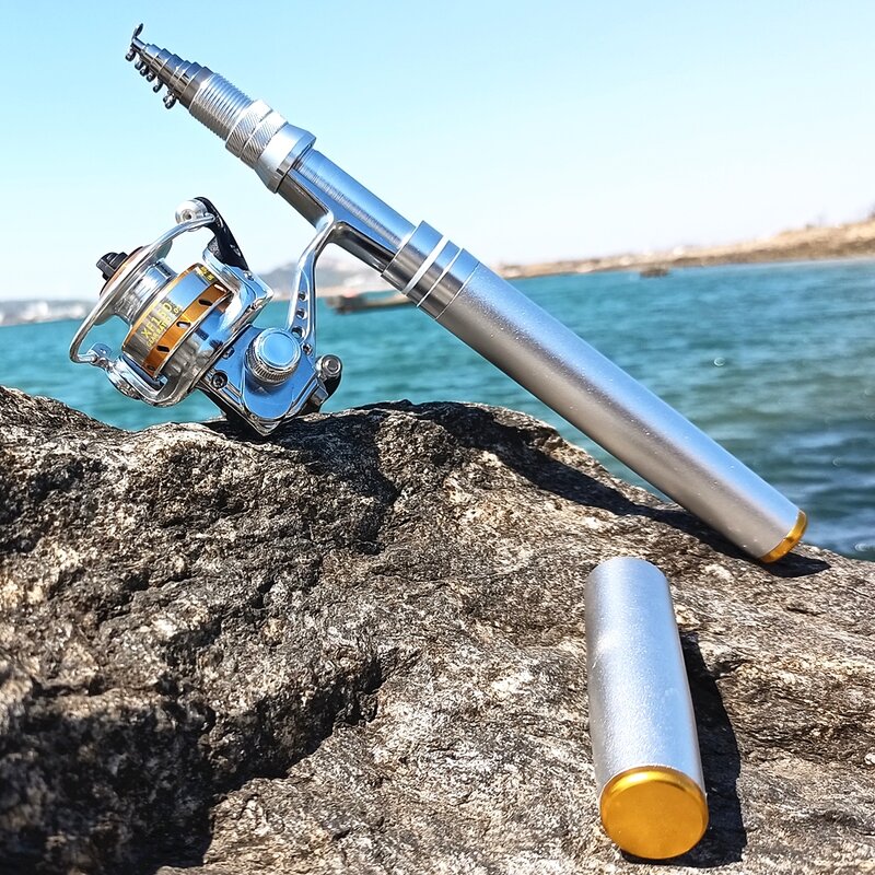fire maple 1.8m 2m fast action Pen Shape Fishing Rod mini telescopic fishing rod carbon portable rod set travel rod metal reel
