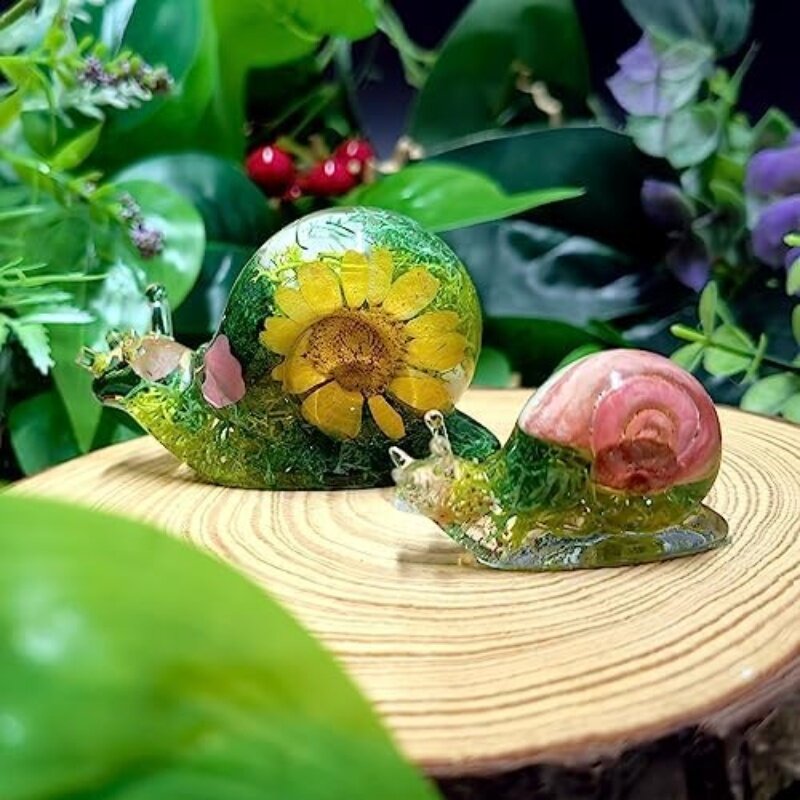 DIY Crystal Epoxy Resin Mold Easter Frog Lizard Snail Small Animal Ornament Silicone Mold