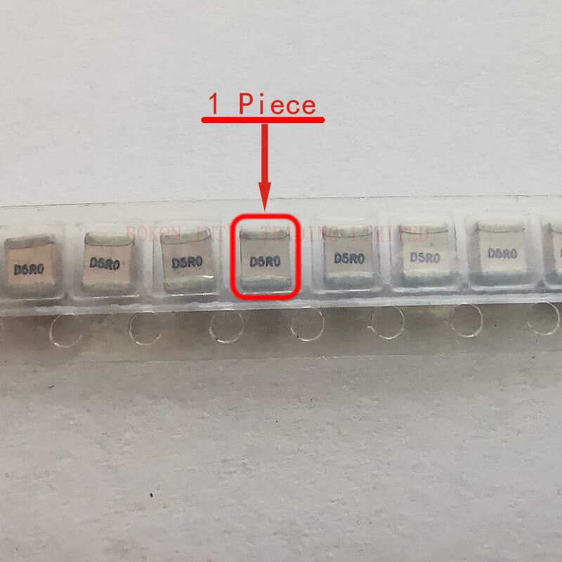 Condensadores de microondas de cerámica, 5pF, 500V, RF, tamaño 1111, 1210, alto Q, bajo ESR, ESL, ruido, a5R0B, D5R0, porcelana, P90, multicapa