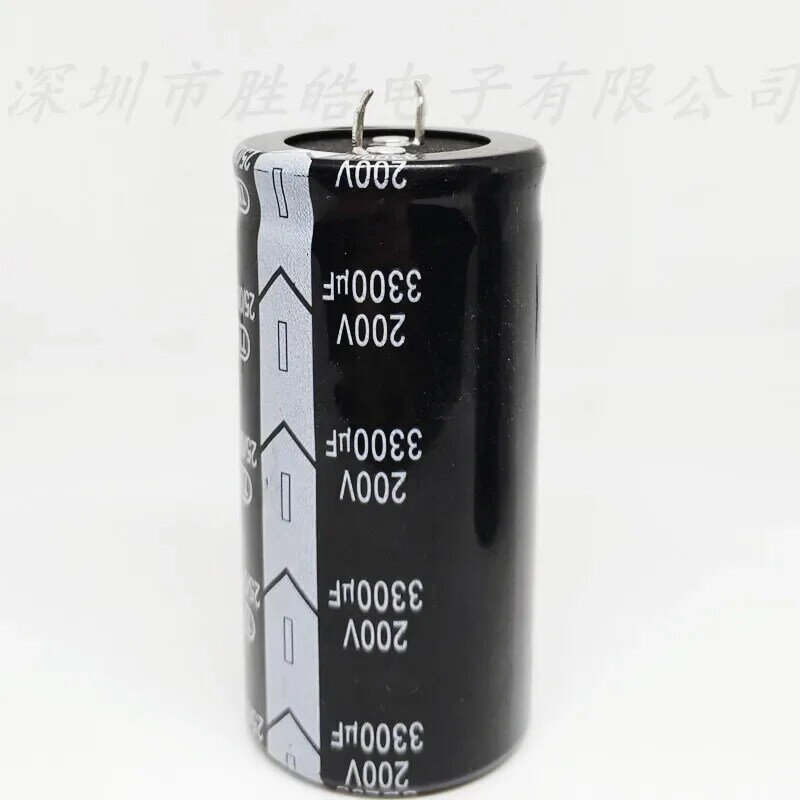 Capacitor eletrolítico de alumínio, alta qualidade, 200V3300UF, volume 35x70mm, 2 peças