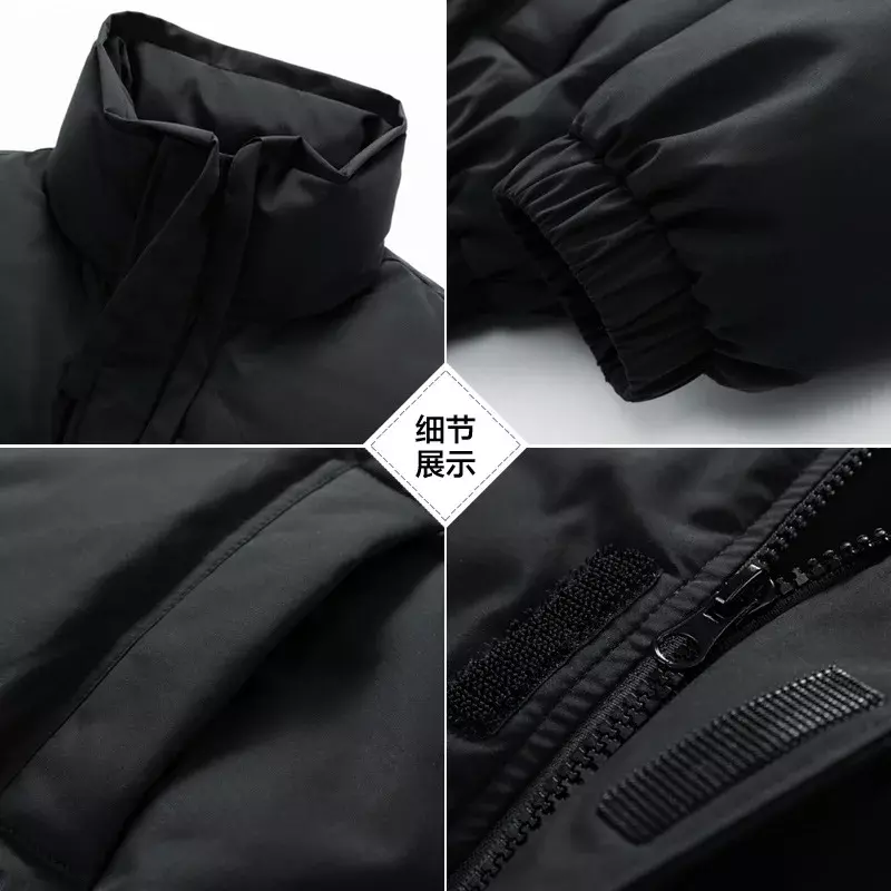 2023 New down jacket men's trendy bread   winter  outerwear popular on the internet with thickened  style
