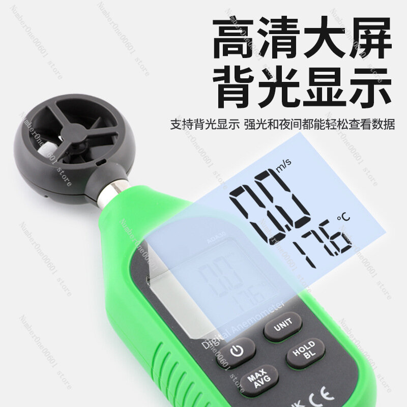 Anemometer Hand anemometer ada30 digitales Wind geschwindigkeit messgerät Anemometer hohe Präzision