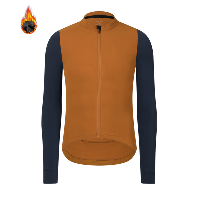 Spexcell Rsantce 2023 Winter Thermal Fleece Cycling Jersey Top MTB Bike Outdoor Men's Bicycle Clothing Long Sleeve Shirt Uniform