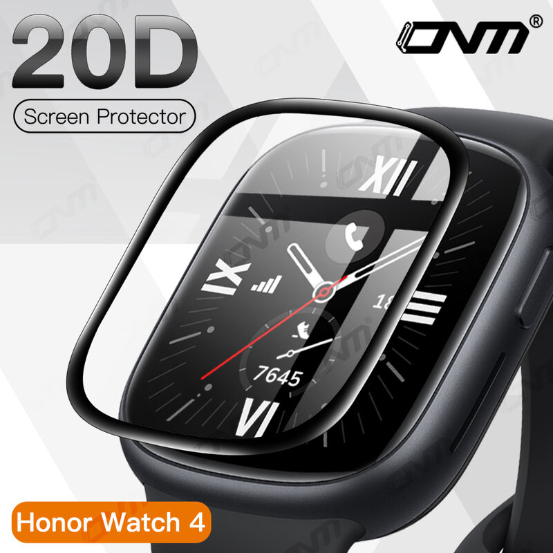Screen Protector for Honor Watch 4, 20D, Flexível, Macio, Anti-Risco, Película Protetora, Cobertura Completa, Acessórios