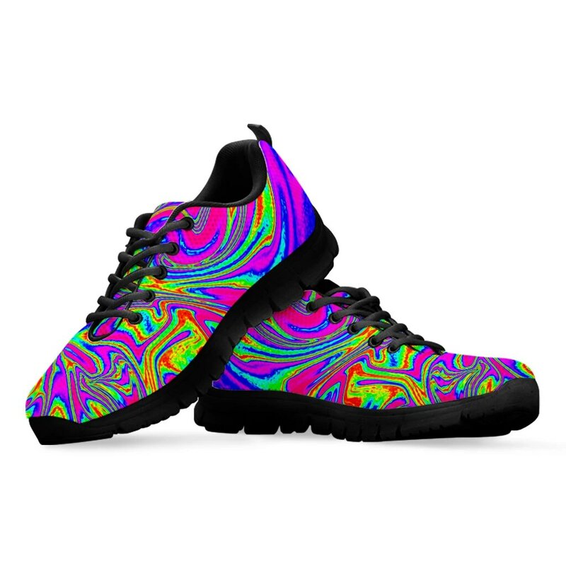 INSTANTARTS Colorful Abstract Art Comfortable Luxury Brand Sneakers Women's Summer Outdoor Sports Shoes Walking Shoes Zapatos