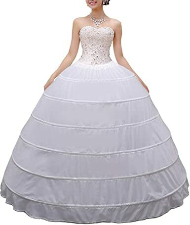 Enaguas de aro de crinolina para vestido de novia, falda que se desliza hasta el suelo, 2024