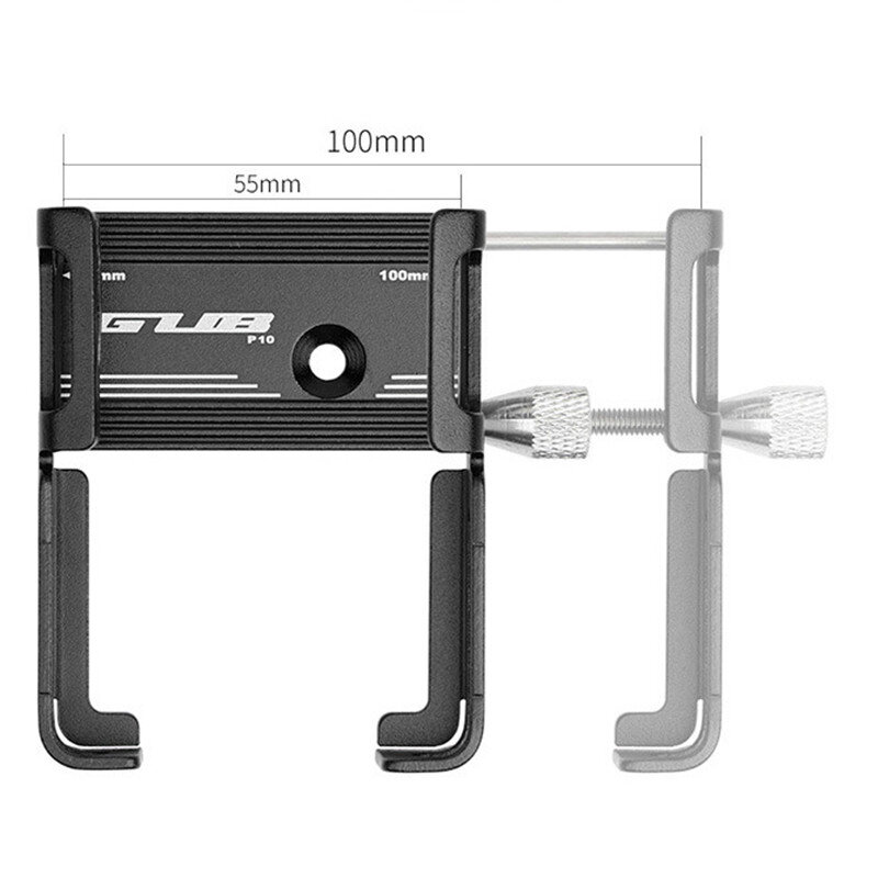 Gub liga de alumínio suporte do telefone da bicicleta mtb bicicleta de estrada universal ajustável suporte de montagem móvel para largura 55-100mm telefone