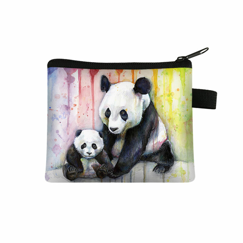 Kinder Münze Taschen Kawaii Tier Panda Münze Geldbörsen Nette Mädchen Brieftasche Frauen Kreditkarte Halter Lippenstift Organisatoren Tasche
