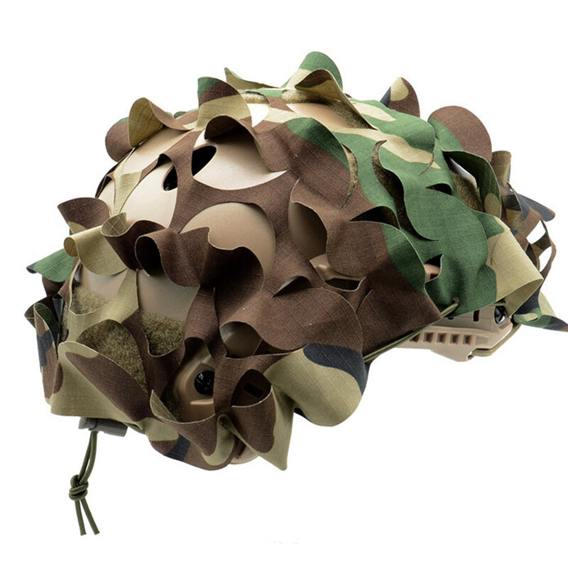 Тактический чехол для шлема VULPO, тканевый Камуфляжный 3D-чехол для быстрого шлема, охоты, страйкбола, аксессуары для шлема