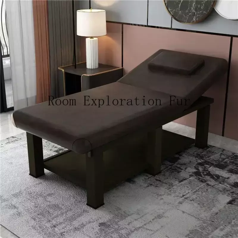 Массажная кровать для спа-салона, портативная кровать для массажа лица, комфортная физиотерапия, массажный стол для ванной комнаты, складная мебель для красоты RR50MB
