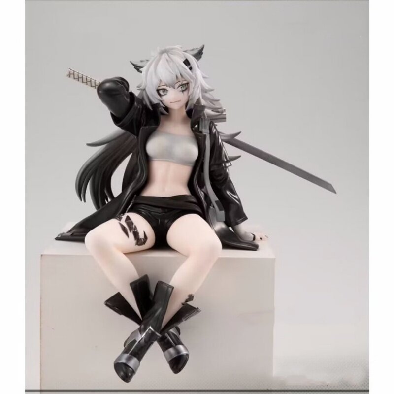 13cm Figur Amiya Lappland Nudel stopper Sitzhaltung PVC Anime Kawaii Action figuren Sammlung Modell Spielzeug Geschenke