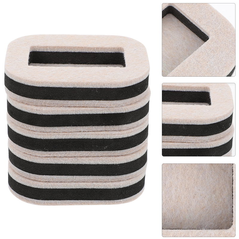 5 Pcs Roller Fixing Pad Furniture Pads Office Chair Caster Cups Felt Anti Sliding