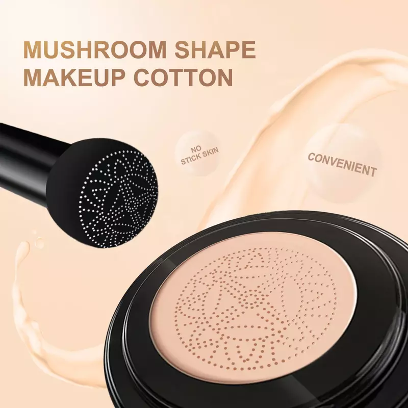 Mushroom Head Air Cushion Magic Foundation Moisturizing Waterproof Foundation Base CC Cream Face Concealer Makeup Cosmetics