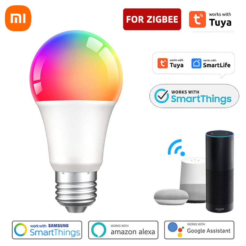 Xiaomi 18/15/12/9W Tuya Zigbee lampadina intelligente E27 RGB Zigbee Tuya lampada lampadina a Led Smart Home Smart Lamp per Alexa Google Home