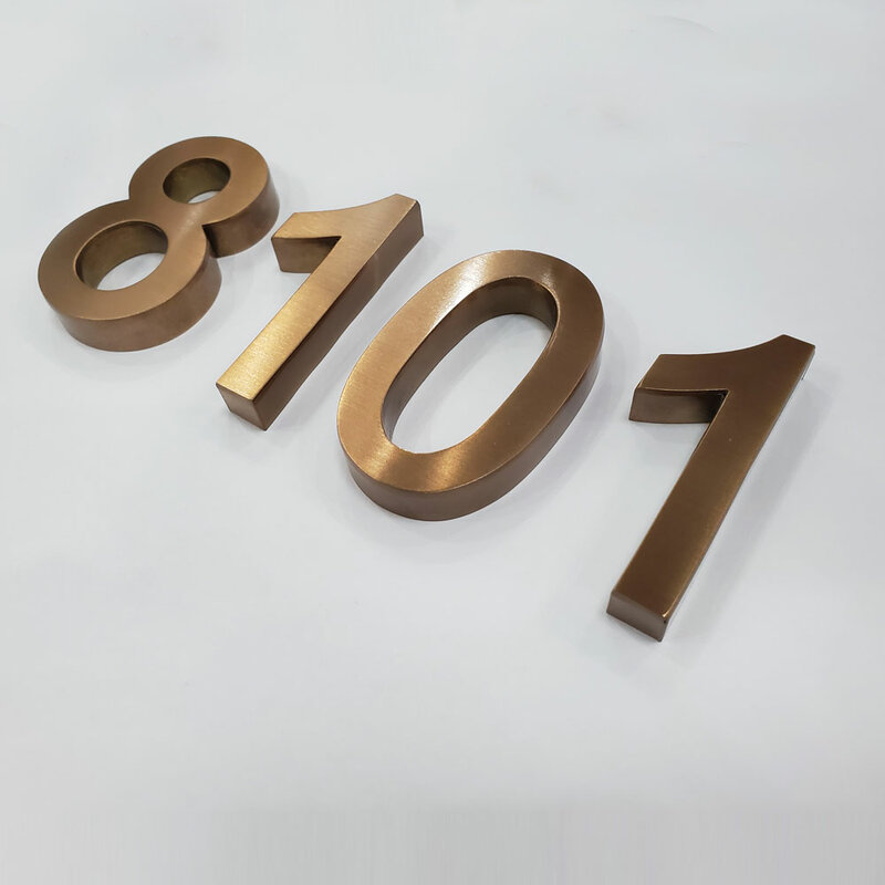 316 ouro escovado aço inoxidável lettering lettering