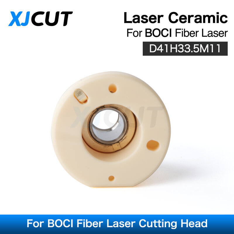 XJCUT-BOCI Suporte cerâmico do bocal do laser, D41, H33.5, M11mm, fibra, cabeça de corte a laser, BLT640, BLT641, BLT420