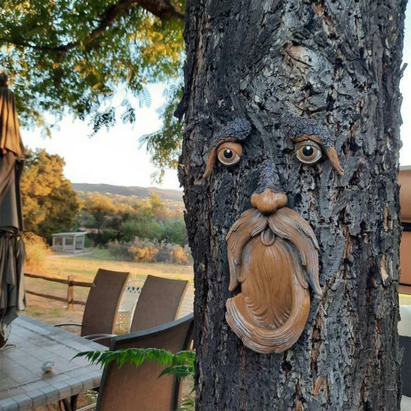 Original árvore monstro pássaro alimentador árvore de páscoa decoração do jardim gramado decoração ao ar livre e interior resina artesanato criativo conjunto