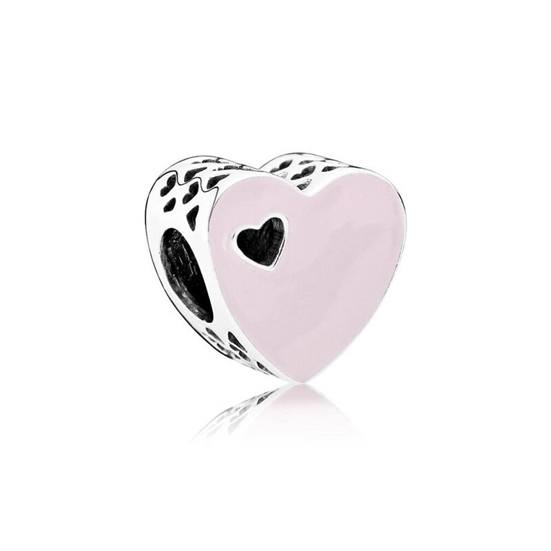 New Fashion Charm Original Pink Collection Bird Five Petals Flower Butterfly Beads for Original Pandora Ladies Bracelet Jewelry