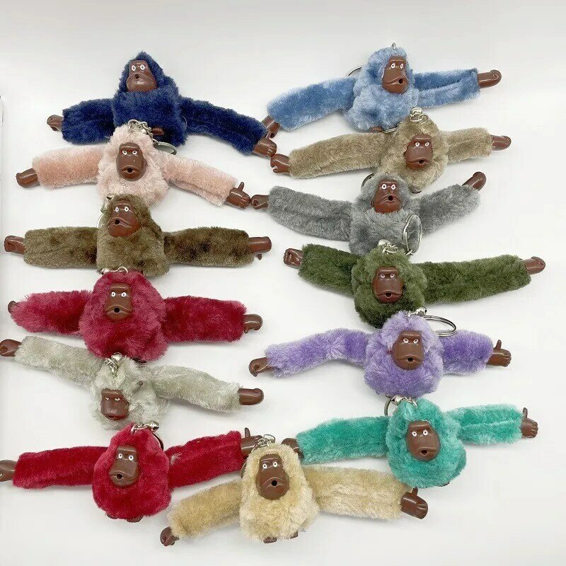 Niedliche Plüsch Affe Schlüssel bund Orang-Utan Hose Frauen tasche Autozubehör weibliche Spielzeug Umhängetasche Puppe Plüsch Puppe Schlüssel bund