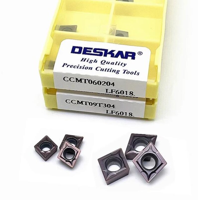 DESKAR-CNC超硬インサート切断および旋削工具、cmt060204、cmt09t308、ccmt120404、lf6118、lf6018、100% オリジナル