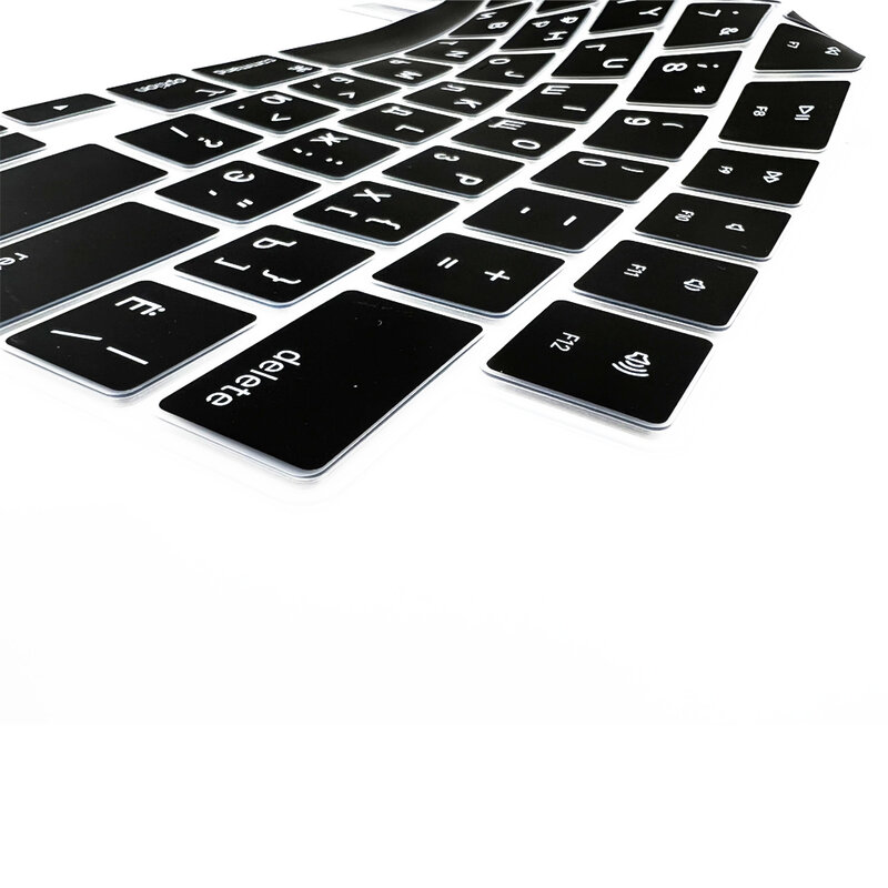 Protector de teclado de silicona para MacBook Pro14, 16, 2023, Air15, M2, A2941, A2442A2485A2681A2779, Keybaord, cvoer, Rusia, Chile, coreano, nuevo