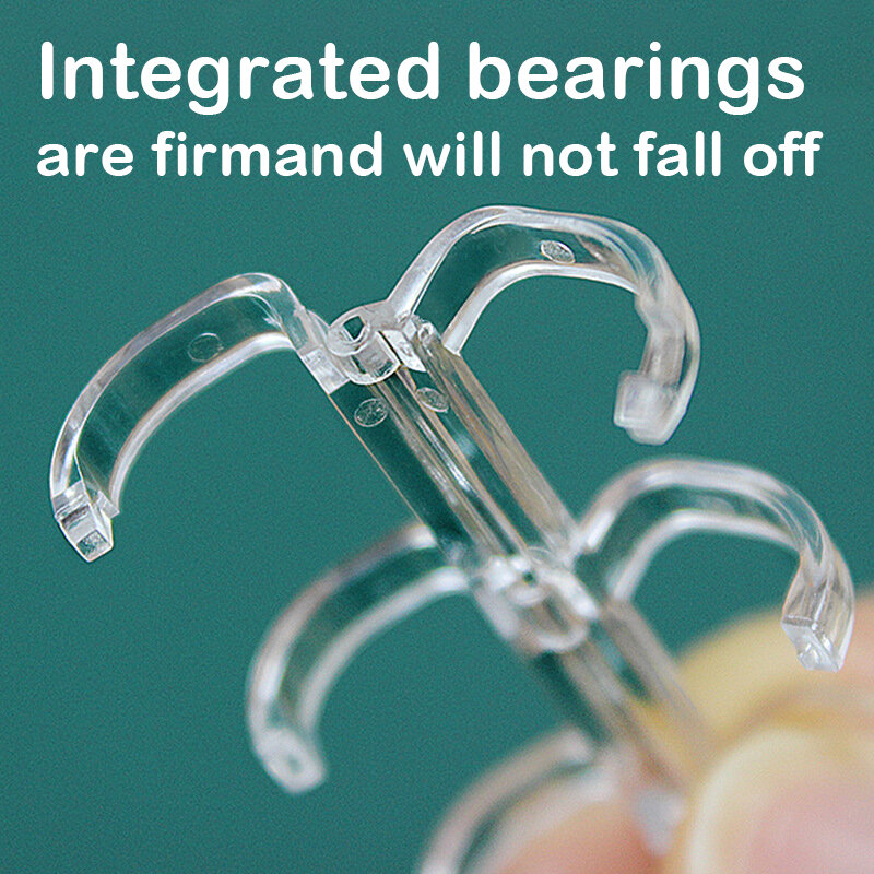 3 Ring Plastic Loose Leaf Binder Rings Crystal Binding Spines Snap Split Binding Combs For Scrapbook Photo Album Learning Cards