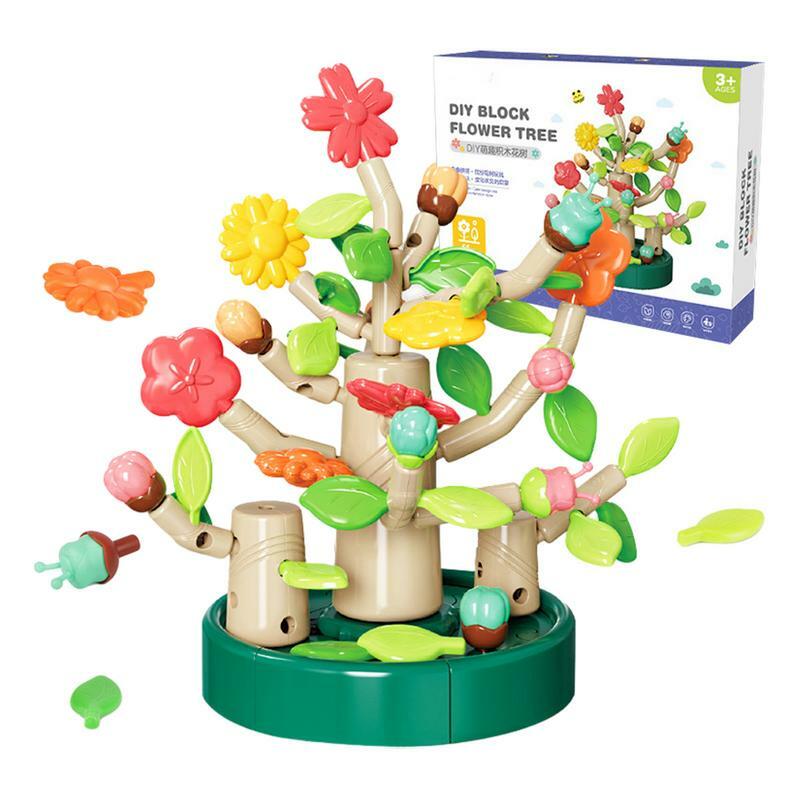 Kit de construcción de ramo de flores, bloques de construcción de colección botánica creativa, Mini bloques de flores de simulación DIY, juguete para