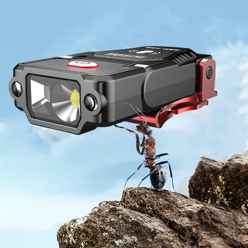 Hat Bill Light Hat Lights Clip On Rechargeable 1000 Lumen Headlamp Clip On LED Cap Light With Strong Stability For Night Ride