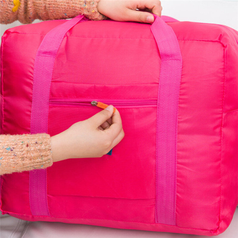 Sacos de viagem dobráveis impermeáveis para mulheres, bolsas unissex, bagagem, cubos, grande capacidade, embalagem, bolsa, atacado