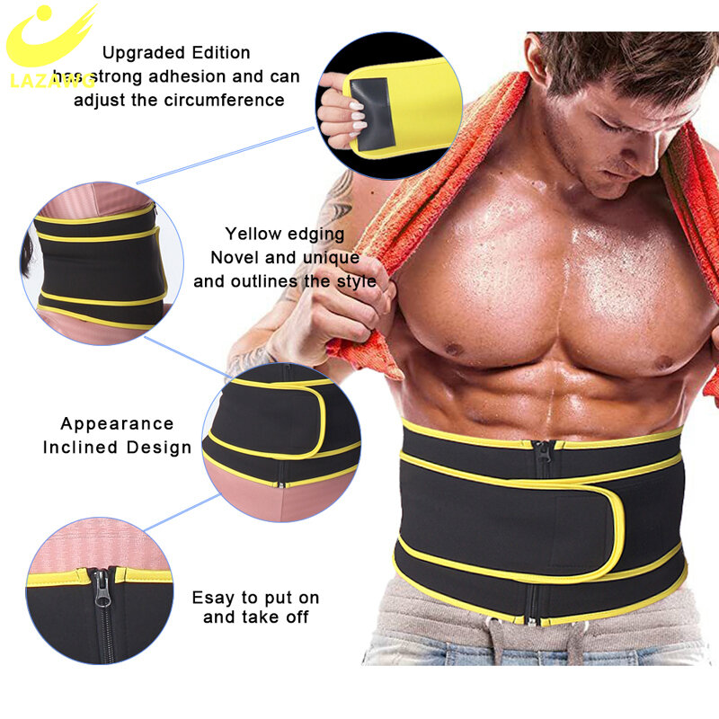 LAZAWG – ceinture abdominale amincissante pour hommes, Corset modelant le corps, pour brûler les graisses du ventre